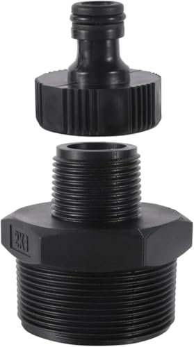 LUbrel Water tube jointer, Plastic 1 Inch To 2 Inch Male Thread Reducing Pipe Connector Garden Irrigation Water Pipe Fitting Aquarium Fish Tank Joint 16mm/32mm/59mm