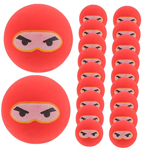 Toyvian 20 Stück Teiliges Ninja Hüpfball für Kleine Leichte Gummibälle als Party Mitgebsel und Fördert Hand Auge Koordination für Kindergeburtstag und Spielspaß