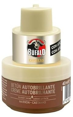 Genérico BÚFALO Crema con aplicador para calzado marrón BUFALO 40 mililitros