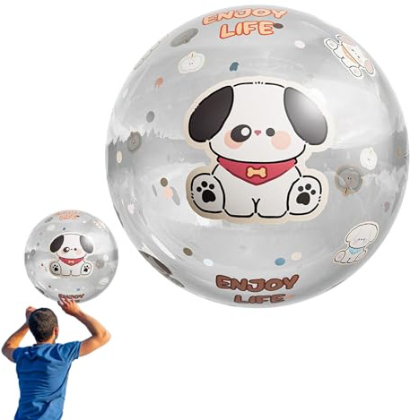 Genérico Pelota Playa Hinchable | 60 Cm Transparente Inflable para Piscina,Juguete Exterior Infantil Actividades Parque Vacaciones Jardín Fiestas Reuniones