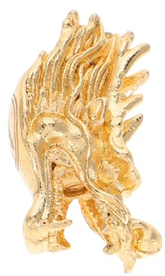 UKCOCO Baguettes de Sourcier Cuivre à Tête de Dragon Dorée, Outil de Divination Précis pour Recherche D’or et Objets Enterrés, Accessoires Chasse aux Fantômes, Détection Eau, Usage