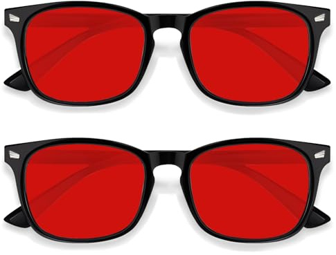 CHEERS DEVICES Blue Light Glasses Kid, Kids fake glasses Blue Light Blocking Glasses Red Lens