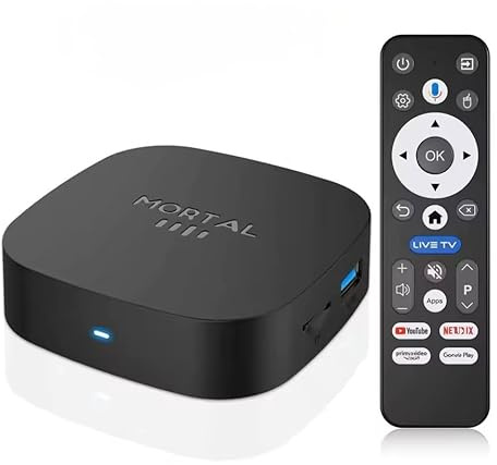 Android TV Box, 8K Ultra HD, RK3518, 128GB ROM 8GB RAM, Wi-Fi 6, Bluetooth 5.4, Voice Assistant, Media Player