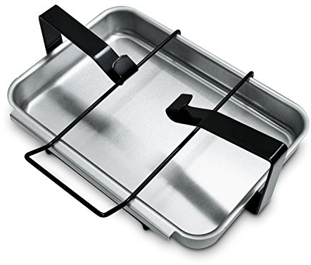 Weber Catch Pan and Holder – Pan for Indirect Cooking, Catching Drippings, Ideal for Roasts, Turkeys & Gravy Drippings – Select Spirit/Genesis/Summit Gas Grills