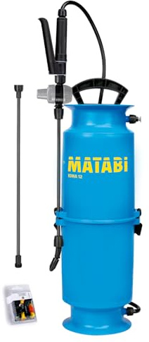Matabi - Pulverizador KIMA 12 - 8L - Fácil Operación - Para Profesionales y Aficionados - Diseño Eficiente - Llenado y Presurización Simplificados - Para Uso Extensivo - Fabricado en España