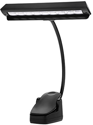 LED Clip auf Licht, Tragbare Leselampe, Musik Licht, Compact Design, für Leser, Schlafzimmer, Wohnzimmer, Büro