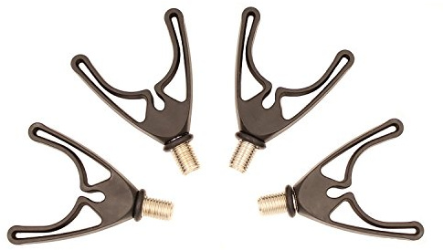OKVGO Rutenauflage für Karpfenangeln, U-Head, mit britischem M3/8-Gewinde für Pod und Bankstick, 4 Stück