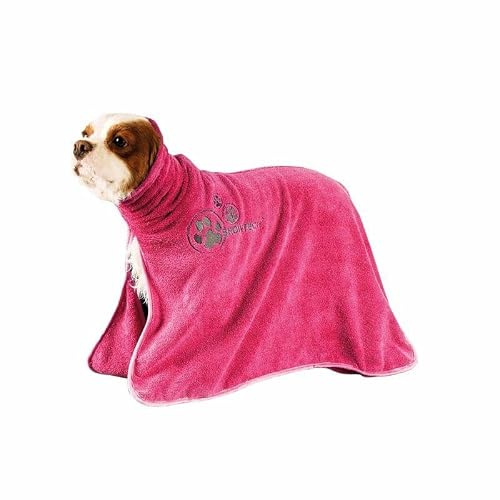 Show Tech + Dry Dude Hot Pink - Asciugamano professionale per la toelettatura degli animali domestici per asciugatura rapida | Accappatoio ultra assorbente per cani e gatti | Scelta del toelettatore