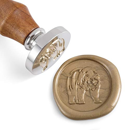 Mceal Wachssiegel Stempel Muster Gruppe 1 Brown Bear