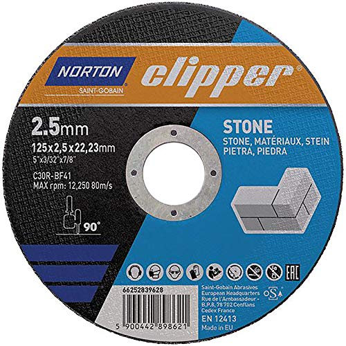 Norton Disco da taglio C30R-125 x 2,5 x 22,23 mm