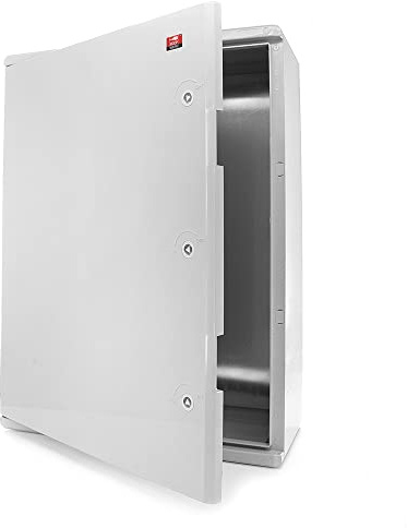 KOOP Elektro - Armadietto di distribuzione in ABS con bloccaggio, porta con guarnizione perimetrale, 600 x 800 x 260 mm, alloggiamento industriale IP65, con piastra di montaggio zincata