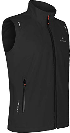 Bergson EGGEN Weste | Herren Regenweste - Leichte Regenweste (12.000 mm wasserdicht), Atmungsaktives Netzfutter, Winddicht & kompakt (Packaway-Tasche), Ideal für Radsport & Wandern, 12.000 g Atmungsa