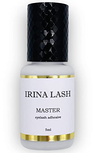 Colla per ciglia Extension, Volume Master, Registrazione sanitaria, Asciugatura rapida in 1 secondo, incollatura in 7 sec, 5 ml nero per extension - Irina Lash