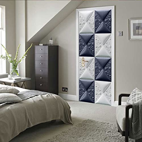 stickers paroi de douche 77x200cm(30.31 inches * 78.74 inches) Auto Adhésif Amovible Imperméable Mural De Salle De Bains En Pvc Art Autocollants Pour Le Salon La Chambre Des Portes Decor