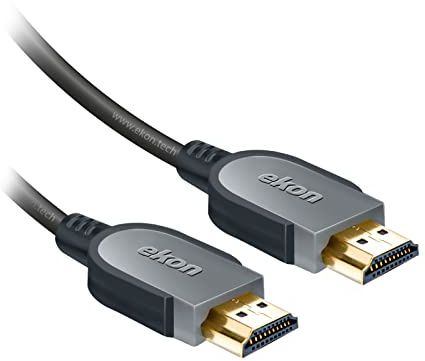 ekon cavo HDMI 1.4 ethernet, maschio maschio, 10 metri, risoluzioni 4K Ultra HD e 3D, connettori dorati, per TV, proiettori, laptop, PC, MacBook, PlayStation, Nintendo Switch