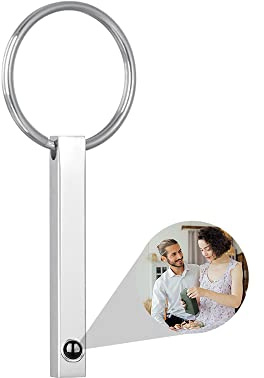 Cercle Photo Personnalisé Porte - Clés Projection Porte - Clés Homme, Femme, Ami Cadeau De Couple