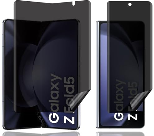 BCHKLAI Protection D'écran Anti-Espion pour Samsung Galaxy Z Fold 5 5G | Anti-Spy Protège Écran,Privacy Film en TPU Flexible,Sans Bulles,Anti-Rayures,Privacy Protecteur Écran pour Galaxy Z Fold 5 5G