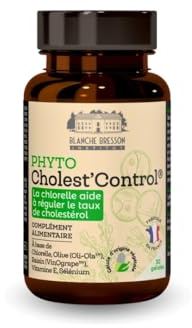 BLANCHE BRESSON - Phyto Cholest'Control - Régule le Taux de Cholestérol - Protection des Cellules - Bien Être Cardiovasculaire, Protège le Coeur - 30 Gélules - Cure de 30 jours - Fabriqué en France