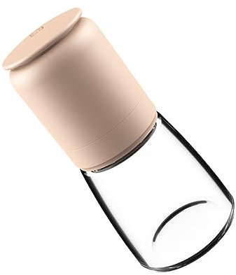 Ciieeo Pfeffermühle Handbuch elektrisch manueller Kaffee heim Hause Pfeffer Salzstreuer aus Glas für zu Hause pp Schleifer Lipgloss Meersalz Werkzeug Edelstahl 304