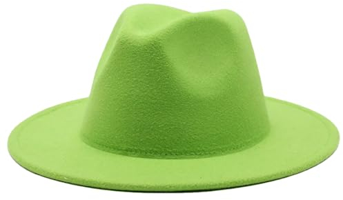 Damenhut für Herbst und Winter, Fedoras Krempe, Vintage-Kirchenhut, flache Krempe, Jazz-Kappe, Filzhut, En8, Einheitsgr��e