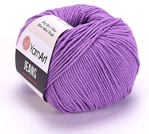 Yarn Art Jeans Yarn 160m, Soft Cotton Amigurumi Doll Animal 50g Knitting Crochet (72)