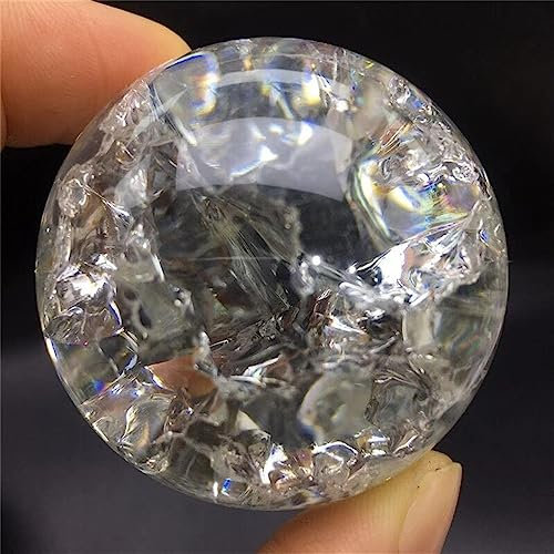 AUOQKQUT Boule de Glace en Cristal craquelée, marbre de Verre décoratif for la Maison, Fontaine d'eau, humidifie Les Boules Feng Shui décoration d'intérieur