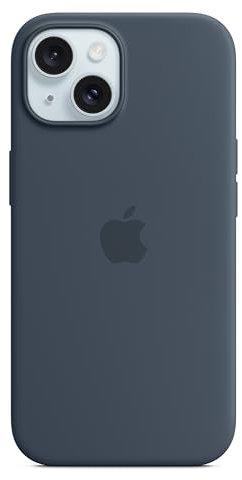 Apple Custodia MagSafe in silicone per iPhone 15 - Blu tempesta ​​​​​​​