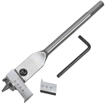 Jeu Forets Extensibles En Acier À Haute Teneur En Carbone Pour Le Travail Du Bois Jeu Mèches Plates 15-45mm/22-75mm Faciles À Régler