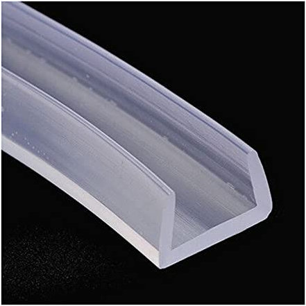WUPNGS Cinta Aislante de Corrientes de Aire Borde De Canal De Goma Sello De Goma Transparente, 5 M De Largo/30 Mm * 17 Mm(25Mm*15Mm)