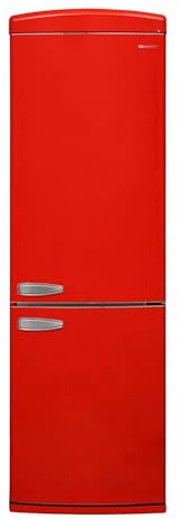 Sharp SJ-NRA11RMXRD - Frigorifero combinato, 331 litri, no frost, colore Rosso, Classe energetica D