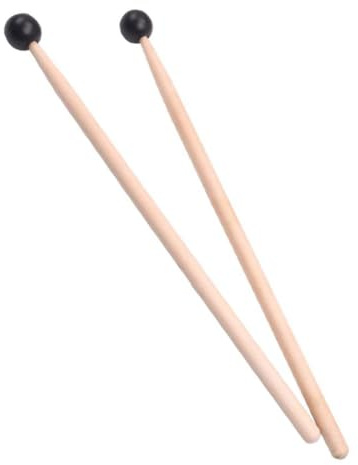 VINTORKY 2stücke Holz Glockenspiel Mallets Mit Gummi Kugelkopf Xylophon Schlägel Für Erwachsene Und Junge Mädchen Personalisierte Percussion Sticks Für Musikliebhaber