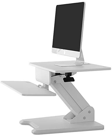 Höhenverstellbarer Laptop-Ständer, kleiner Stehpult-Konverter für 63,5 cm Monitor, Sitz-Steh-Tischarbeitsplatte, ergonomisches Design für Zuhause und Büro