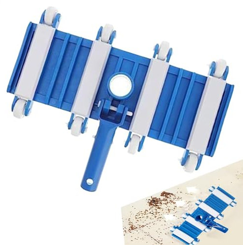 Pool Vacuum Brush Head - Swimming Pool Vacuum Head, Spa Maintenance Tool with Wheel Rotatable Swimming Pool Vacuum Head with Wheels for Public and Home