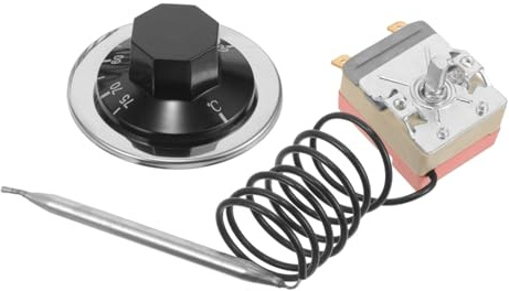 Garneck 16a Einstellbarer Mechanischer Thermostat Celsius Kapillarthermostat Für Backofen Fritteuse Ersatzthermostat Temperaturregler