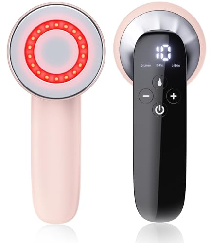 Cotsoco masajeadora de celulitis 4 en 1 sin cable para esculpir piernas, glúteos y belly, eliminador de grasa manual con función de reafirmante, regalos para hombres y mujeres (rosa)