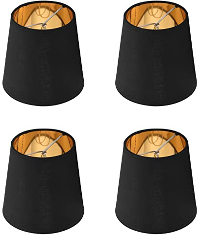 Wzxksoac Kleiner Lampen Schirm 12 Set mit Kronleuchter Schirm Kleiner Lampen Schirm Klipp Für Kandelaber Birnen Tisch Kronleuchter Wand Leuchte