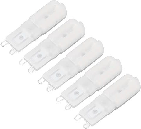 FTVOGUE Bulbo LED G9, 5 Pcs AC 220 V G9 Lulb LED 22 SHELLE LULBA LULBA BASE BASE DI DIMMABILI (Luce calda)