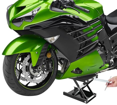 HongKKon Motorrad-Hebeständer, Motorradhebebühne Höhenverstellbarer Motorradheber 500Kg Tragfähigkeit, Motorrad Heber Eignet für Haushalte, Professionelle Reparaturwerkstätten (Schwarz)