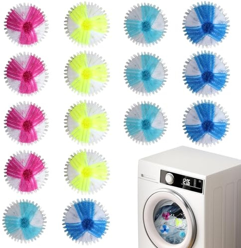 SiumPklay 16PCS ​Pet Hair Remover Washing Machine​ Balls - ​Dog Hair Remover Washing Machine​ Lint Catcher, ​Dryer Balls​ & ​Tumble Dryer Balls​ with ​Pet Hair Dissolver​ Effect