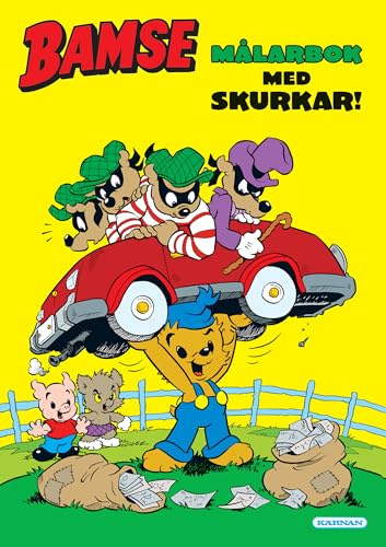 Bamse Målarbok med skurkar