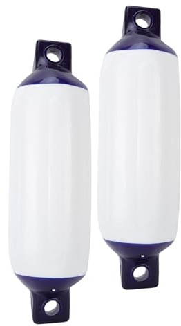 Fockety Bateau D'amarrage Pare-Chocs, Bateau Fender Bateau D'arrimage Pare-Chocs Gonflable Dock Protection avec Bleu Corde pour Yachts Navires Voiliers