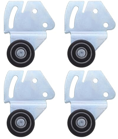 TOVINANNA Kit Ferramenta per Porte Scorrevoli per Armadi Puleggia e Ruota in Nylon Silenziosa Rullo Robusto per Porte Sospese di Mobili Montaggio Rapido per Guardaroba e Mobili da Camera