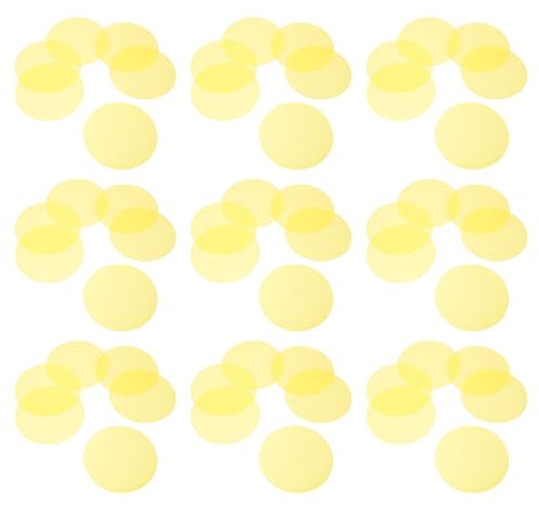 Filtres en Gel Jaune Pet 50 Pièces pour Éclairage D’Ambiance | Feuilles Adhésives, Correction Couleur Scintillement, Chambres et Salles à Manger