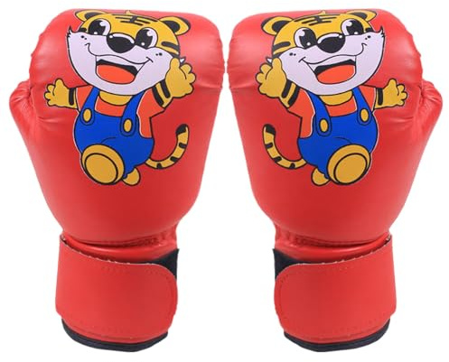 Guanti da boxe per bambini, in pelle PU, motivo cartone animato, per allenamento, boxe, sparring, kickboxing, thai, MMA