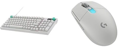 Logitech G G316 X 98,tastiera gaming,8 kHz,switch Tactile,struttura a guarnizione,display LED matrice & manopola,ITA QWERTY+G305 X SUPERLIGHT,mouse wireless,PC ricaricabile ultraleggero da 61 g-Bianco