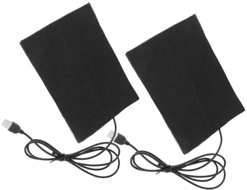 LIFKICH 2 Stück USB Harz Heizmatte für Epoxidharz, Schwarz, Baumwolle | Heizmatte mit Temperaturregler, Epoxid Härtungsmatte für Selbstgemacht, zum Schnellen Trocknen von Harz