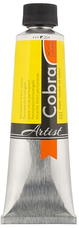 Talens COBRA wassermischbare Ölfarben, 150 ml, 254 Permanent Zitronengelb