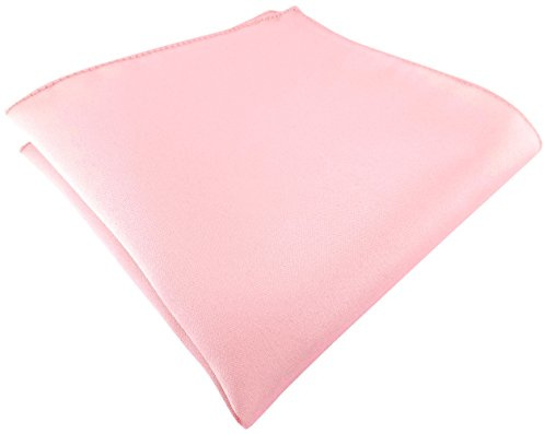 TigerTie Satin Einstecktuch einfarbig Uni - Tuch Polyester - Größe 26 x 26 cm