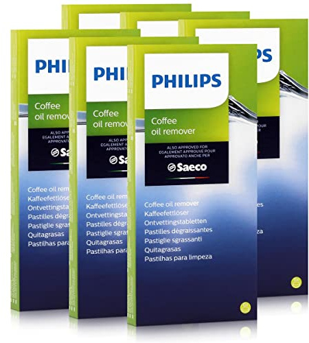 Saeco Philips Saeco CA6704/10 - Disolvente de grasa para café (6 pastillas de 1,6 g, 6 unidades)
