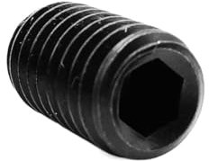 50 Stück M2 M2,5 M3 M4 M5 schwarzer Stahl der Güteklasse 12,9 mit Innensechskant und flachem Ende, Madenschraube, Gewindestift (Color : 3mm, Size : M2.5 50pcs)